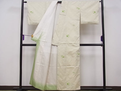 平和屋着物■上質なお召 吉祥文 逸品 CAAG8958fb
