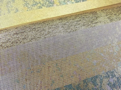 平和屋着物◎六通柄袋帯 横段文 金彩 引箔 逸品 BAAI3854ea
