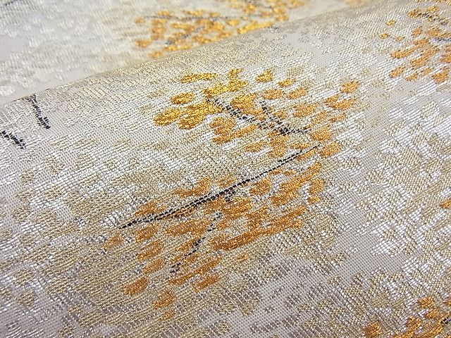 平和屋着物◎六通柄袋帯 流水不倫文 金銀糸 逸品 BAAI3882ea