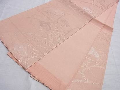 平和屋着物■夏物　六通柄　本袋帯　杜若　金糸　逸品　BAAI0754du