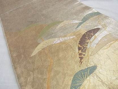 平和屋着物■太鼓柄袋帯 螺鈿箔 浜松 金銀彩 逸品 BAAI0798ds