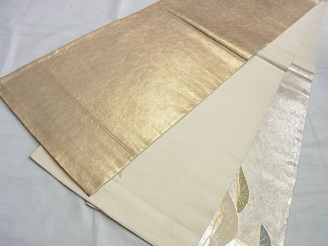 平和屋着物■太鼓柄袋帯 螺鈿箔 浜松 金銀彩 逸品 BAAI0798ds