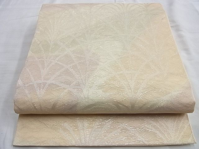 平和屋着物■六通柄袋帯 流水芝草文 金銀糸 逸品 BAAI3701du