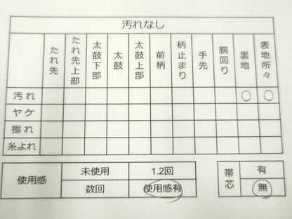 平和屋着物◎両面 六通柄袋帯 唐織 流水花鳥文 金銀糸 逸品 CAAG2308eg