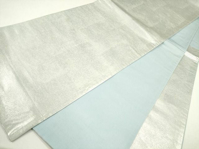 平和屋着物◎六通柄袋帯 霞文 銀糸 逸品 CAAG2329eg