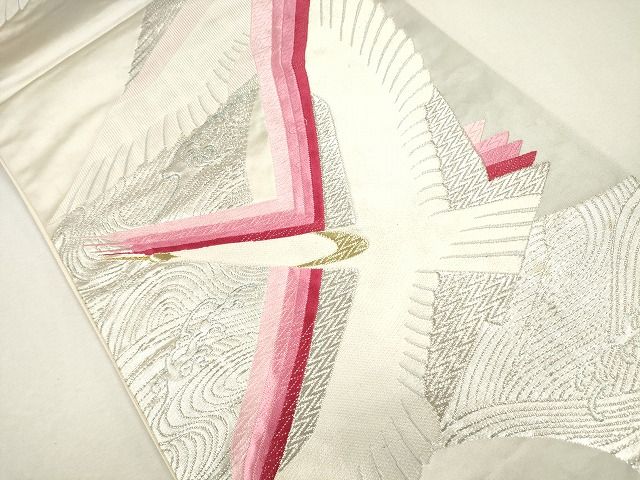 平和屋着物◎六通柄袋帯 唐織 彩 金銀糸 逸品 CAAG2342eg