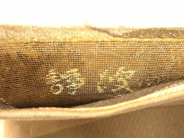 平和屋着物◎両面 全通柄袋帯 静波 金糸 引箔 逸品 CAAG2341eg