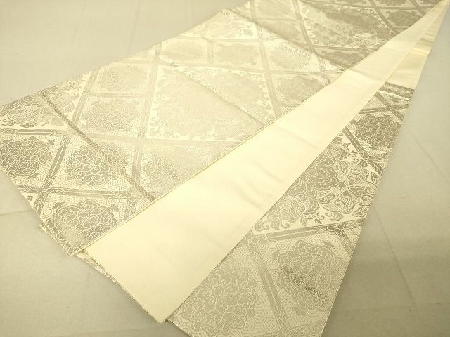 平和屋着物◎六通柄袋帯 嵐山 純銀箔 逸品 DAAG5922tw