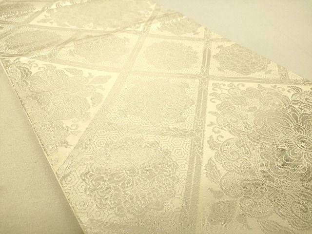 平和屋着物◎六通柄袋帯 嵐山 純銀箔 逸品 DAAG5922tw