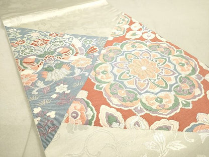 平和屋着物◎太鼓柄袋帯 天平の匠 正倉院花鳥文 金銀糸 逸品 DAAG5952tw