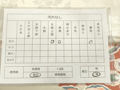 平和屋着物◎太鼓柄袋帯 天平の匠 正倉院花鳥文 金銀糸 逸品 DAAG5952tw