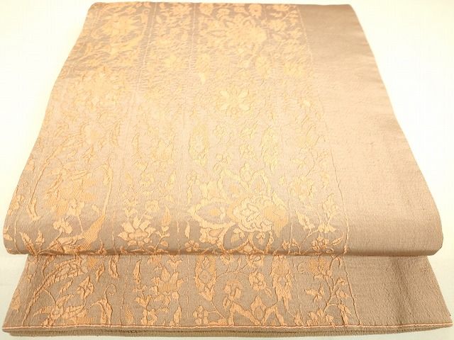 平和屋着物◎全通柄袋帯 ふくれ織 花間道 逸品 DAAH9521tw