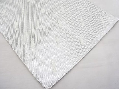 平和屋着物◎佐賀錦 六通柄袋帯 KEIKO作 斜線文 銀糸 逸品 BAAI1250sa
