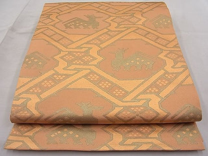 平和屋着物◎六通柄 本袋帯 有栖川 金糸 逸品 BAAI1268sa