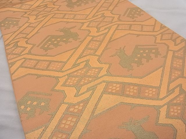 平和屋着物◎六通柄 本袋帯 有栖川 金糸 逸品 BAAI1268sa
