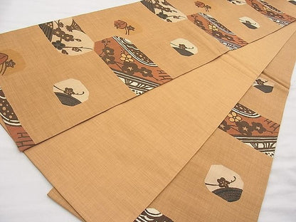 平和屋着物◎六通柄袋帯 楽山 梅 逸品 BAAI1292sa