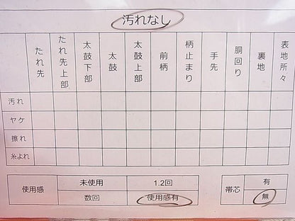 平和屋着物◎六通柄京袋帯 唐織 花青海波 金銀糸 逸品 DAAH0269ya