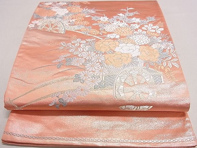 平和屋着物◎太鼓柄袋帯 花車文 金銀糸 逸品 DAAH0279ya