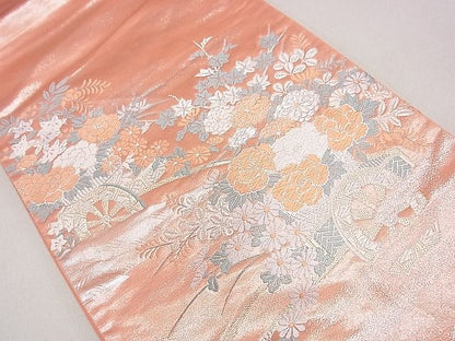 平和屋着物◎太鼓柄袋帯 花車文 金銀糸 逸品 DAAH0279ya