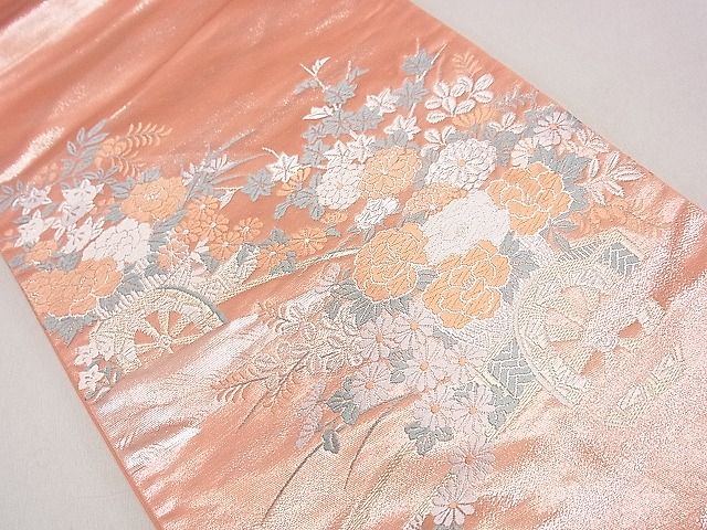 平和屋着物◎太鼓柄袋帯 花車文 金銀糸 逸品 DAAH0279ya