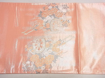 平和屋着物◎太鼓柄袋帯 花車文 金銀糸 逸品 DAAH0279ya