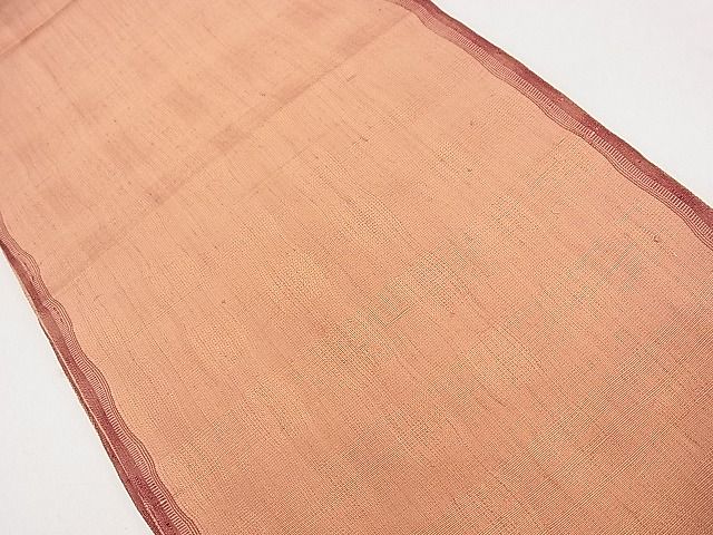平和屋着物◎全通柄袋帯 紬地 ワンポイント 草花文 逸品 DAAH0287ya