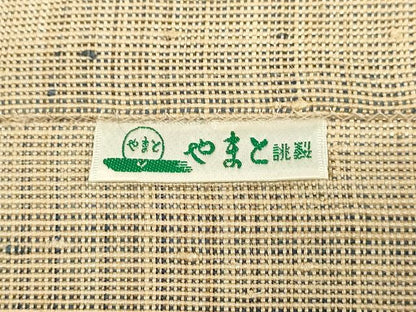 平和屋本店■希少　夏物　人間国宝　平良敏子　喜如嘉の芭蕉布　花織　八寸名古屋帯　やまと誂製　正絹　逸品　未使用　KAAA1531kk4