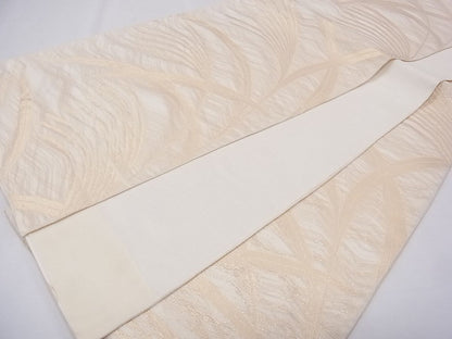 平和屋着物■夏物 六通柄 本袋帯 枝葉文 金糸 逸品 CAAG9198fb