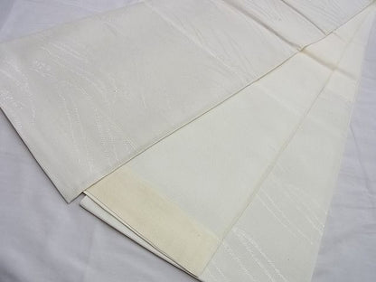 平和屋着物■夏物 六通柄袋帯 立波文様 銀糸 逸品 BAAI3785du