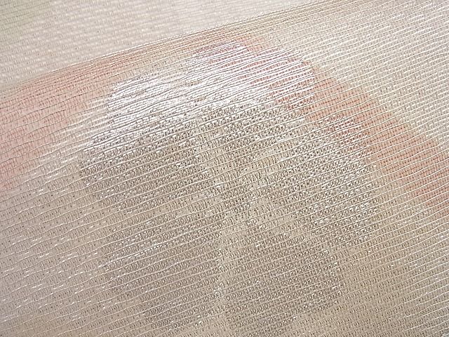 平和屋着物■夏物 六通柄袋帯 桜散らし 銀糸 逸品 BAAI9501du