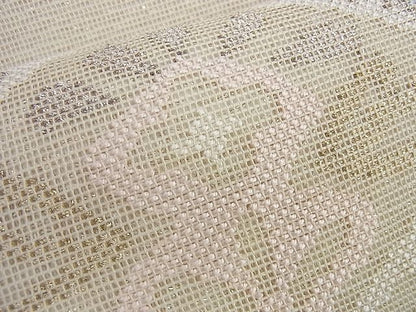 平和屋着物■夏物 太鼓柄袋帯 菱天井花文 金糸 逸品 BAAI9504du