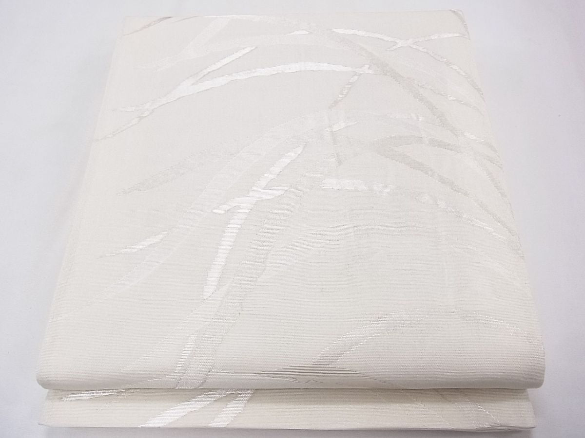 平和屋着物■夏物　六通柄袋帯　芝草文　銀糸　逸品　CAAH4846fb