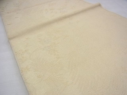 平和屋着物■夏物 六通柄袋帯 流水吹き寄せ文 金銀糸 逸品 BAAI7921ea