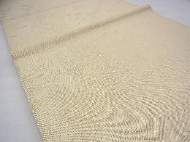 平和屋着物■夏物 六通柄袋帯 流水吹き寄せ文 金銀糸 逸品 BAAI7921ea
