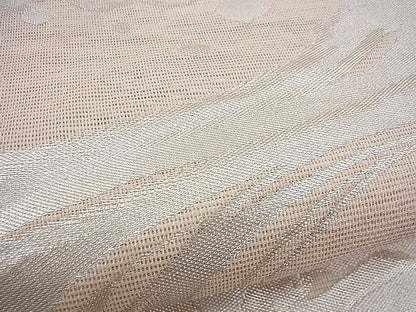 平和屋着物■夏物 六通柄袋帯 立波文様 銀糸 逸品 BAAI7924ea