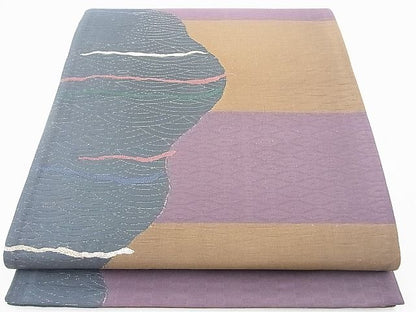 平和屋着物◎六通柄袋帯 道長文様 金糸 逸品 BAAI2065ns