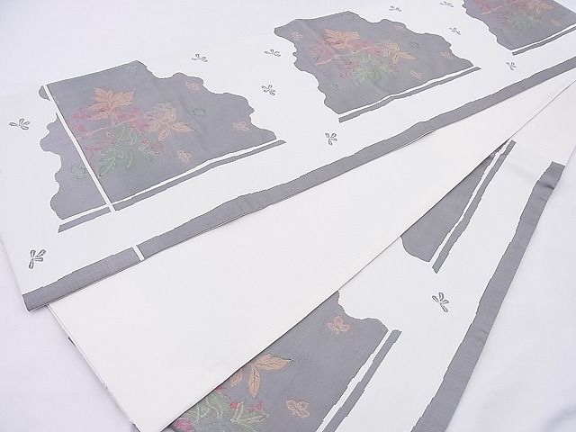 平和屋着物◎六通柄袋帯 雲母 逸品 BAAI2080ns