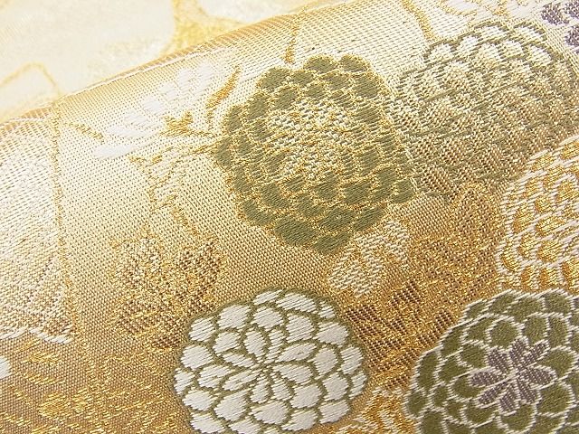平和屋着物◎六通柄袋帯 唐織 千代 金銀糸 逸品 BAAI6503ns