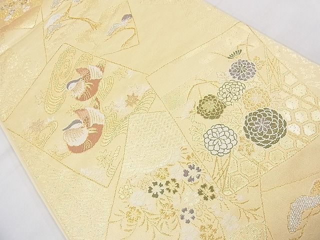 平和屋着物◎六通柄袋帯 唐織 千代 金銀糸 逸品 BAAI6503ns
