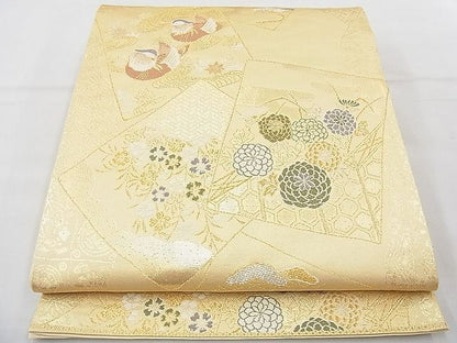 平和屋着物◎六通柄袋帯 唐織 千代 金銀糸 逸品 BAAI6503ns
