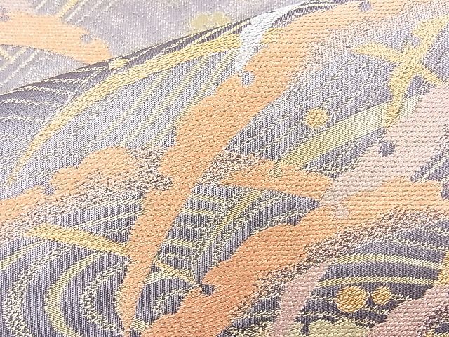 平和屋着物◎六通柄袋帯 雪芝桜流し 金銀糸 逸品 BAAI6532ns