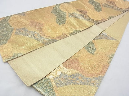 平和屋着物◎佐賀錦　六通柄袋帯　錦乃　金糸　逸品　BAAI6536ns