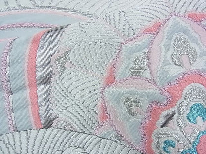 平和屋着物◎六通柄袋帯 唐織 正倉院青海波 銀糸 逸品 BAAI9908ns