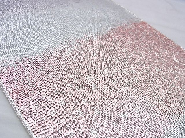 平和屋着物◎佐賀錦 六通柄袋帯 彩段霞文 金銀糸 逸品 BAAI0445if