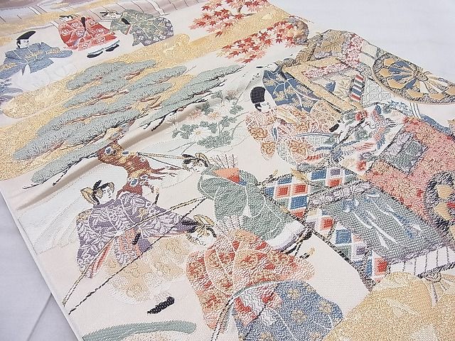 平和屋着物◎六通柄袋帯 唐織 春秋鎌倉 金糸 逸品 BAAI0495if