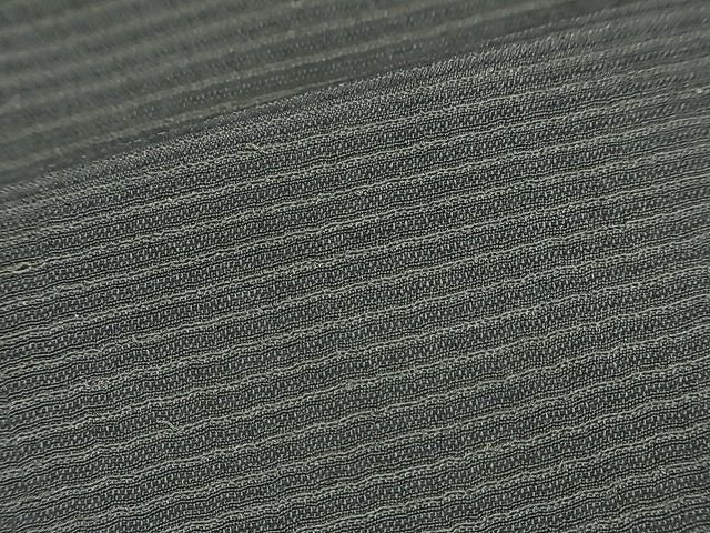 平和屋着物■男性 紬 横段文 逸品 BAAI3082iy