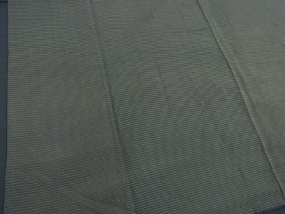 平和屋着物■男性 紬 横段文 逸品 BAAI3082iy