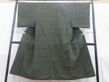 平和屋着物■男性 紬 横段文 逸品 BAAI3082iy