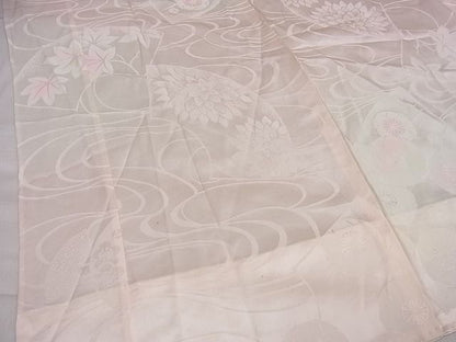 平和屋着物■上質な長襦袢 無双仕立て 地紙花地紋 暈し染め 逸品 DAAG5311jm