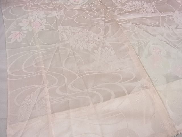 平和屋着物■上質な長襦袢 無双仕立て 地紙花地紋 暈し染め 逸品 DAAG5311jm